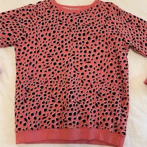 ⭐️Scamp & Dude girl’s pink leopard print sweatshirt Age 7-8